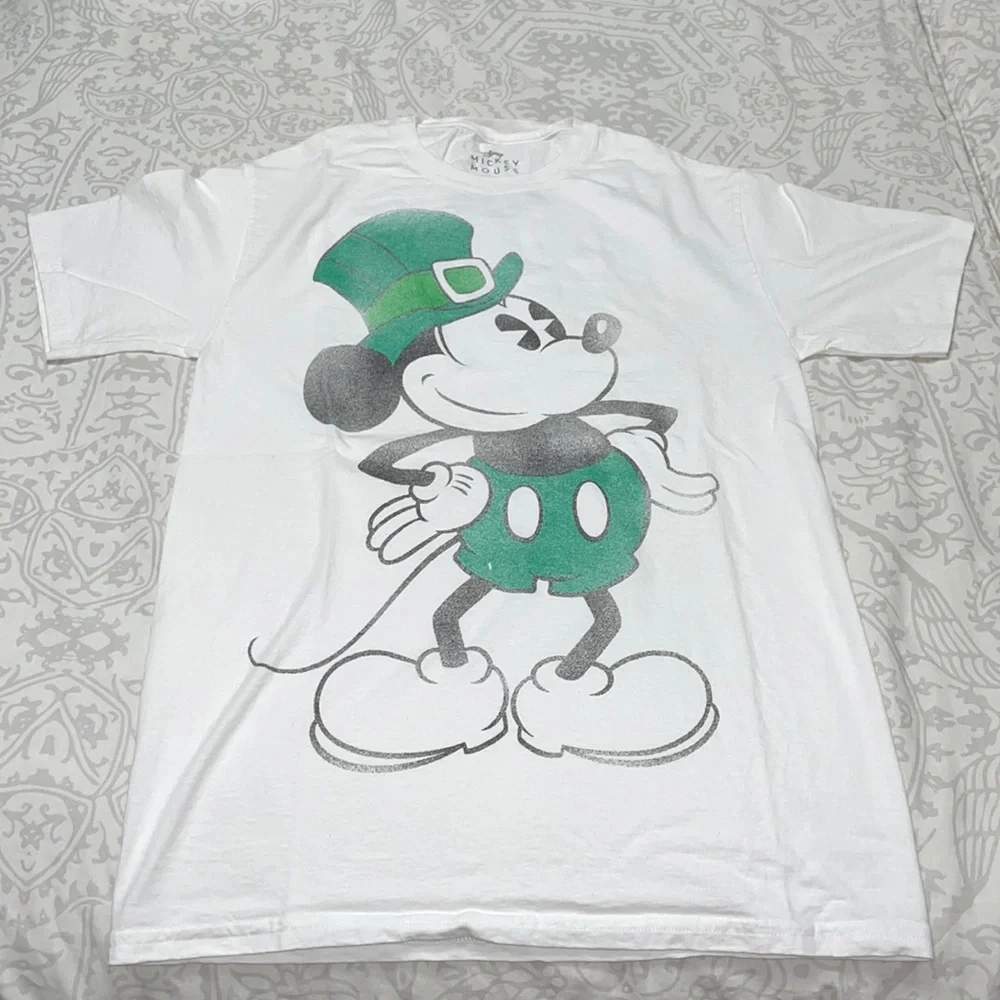 Mickey Mouse Disney Leprechaun Oversized Tee - Picture 1 of 4